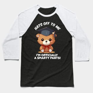 Funny bear graduation illustration Baseball T-Shirt